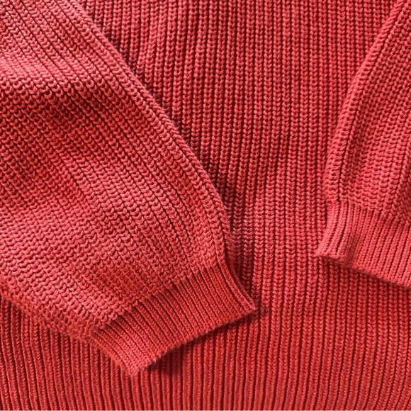 GoodThreads women's XXL burnt orange oversized crew knit sweater, nwt - Picture 5 of 5